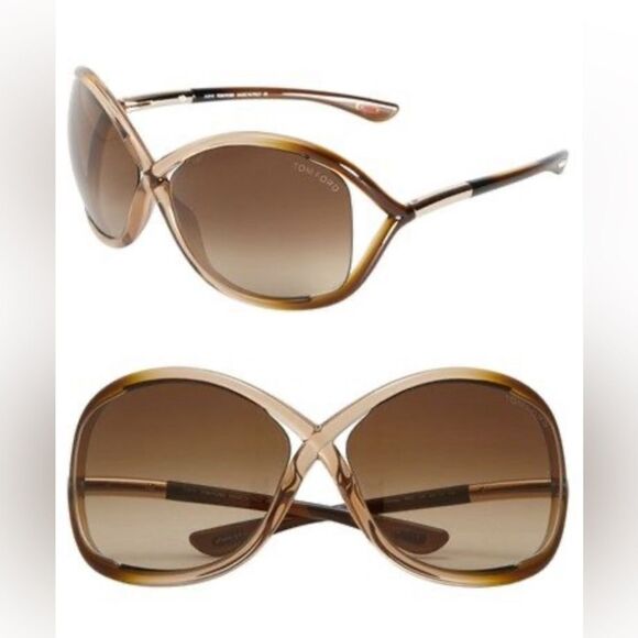 Tom Ford Classic Cross-Bridge Sunglasses TF9 Whitney 64mm with Case main image 5